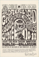 Gorgeous Signed FD-12 Grateful Dead Handbill