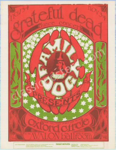 Popular FD-33 Grateful Dead Handbill