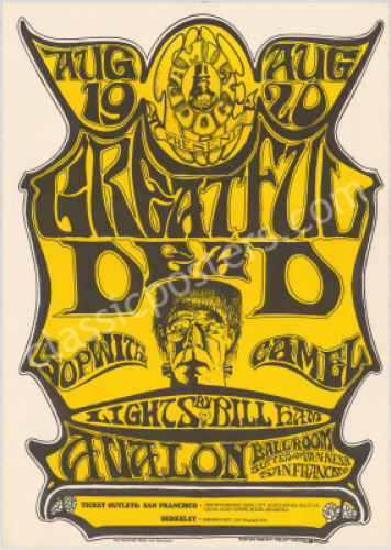 Superb Original FD-22 Grateful Dead Poster