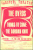 Scarce 1968 The Byrds West Covina Handbill