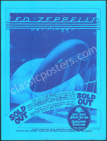 Scarce Signed AOR 4.50 Led Zeppelin Alternate Poster