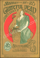 Dual Signed Original FD-45 Grateful Dead Poster