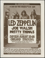 1975 Led Zeppelin Oakland Poster