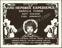 1968 Jimi Hendrix Seattle Handbill