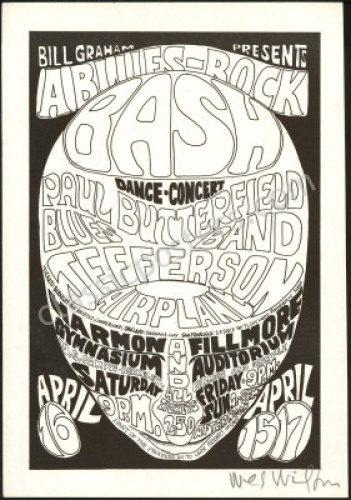 Signed BG-3 Blues Rock Bash Handbill