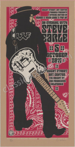 2017 Steve Earle Poster