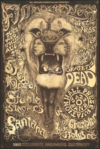 Original BG-134 Grateful Dead Poster