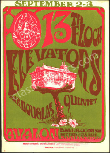 Original FD-24 13th Floor Elevators Poster