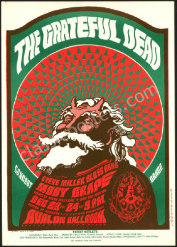 Wonderful Original FD-40 Grateful Dead Poster