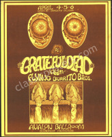 Scarce AOR 2.26 Grateful Dead Avalon Ballroom Poster