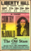 1973 Country Joe Liberty Hall Poster