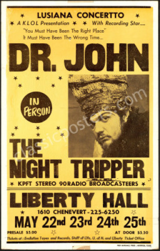 1975 Dr. John Liberty Hall Poster