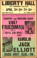 1973 Liberty Hall Kinky Friedman Poster