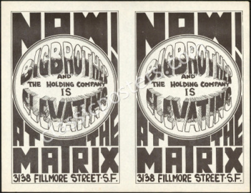 Rare Uncut Big Brother Matrix Handbill