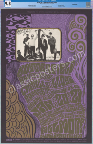 Superb Certified BG-46 Paul Butterfield Poster