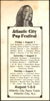 Scarce Atlantic City Pop Festival Flyer