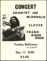 Scarce Country Joe Pauley Ballroom Handbill