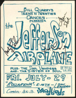 Band-Signed Jefferson Airplane The Yardbirds Handbill
