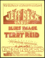 Scarce Jeff Beck Kinetic Playground Handbill