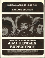Rare Jimi Hendrix Oakland Handbill