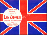 1970 Led Zeppelin Spring Tour Handbill