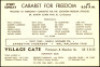 Rare 1966 Village Gate Cabaret for Freedom Flyer