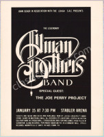 Attractive 1981 Allman Brothers Poster