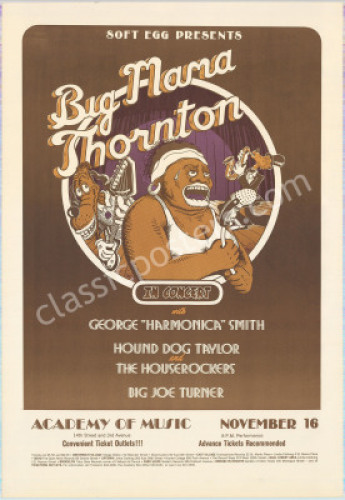 Fun-Looking Big Mama Thornton Poster