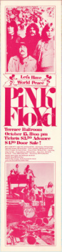 Scarce Pink Floyd Terrace Ballroom Poster