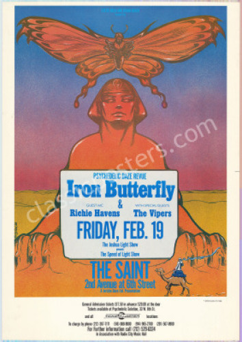 Giant 1988 Iron Butterfly Poster