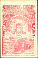 Ultra-Rare 1968 Grateful Dead Eagles Auditorium Indian Rights Poster