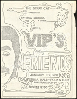 Rare California Hall VIP‚Äôs Handbill