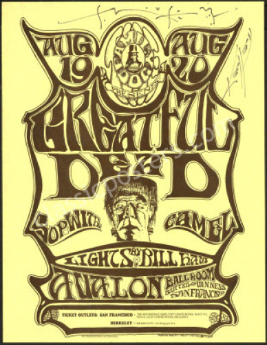 Dual-Signature FD-22 Grateful Dead Handbill