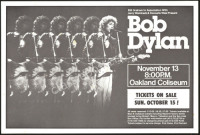 Attractive 1978 Bob Dylan Oakland Poster