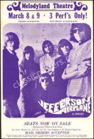 Scarce 1968 Jefferson Airplane Anaheim Handbill