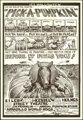 Early Armadillo Pumpkin Stomp Poster