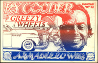 1974 Ry Cooder Armadillo Poster
