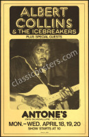 1988 Albert Collins Antones Poster