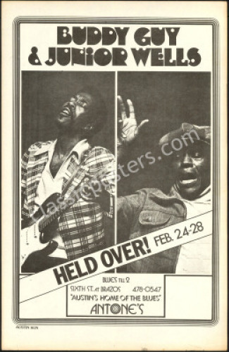 Buddy Guy and Junior Wells Antones Poster