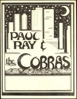 Scarce Paul Ray & The Cobras Tour Blank Poster