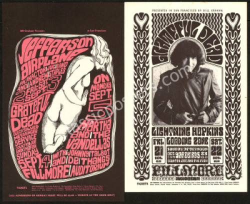 Two Grateful Dead Handbills from The Fillmore