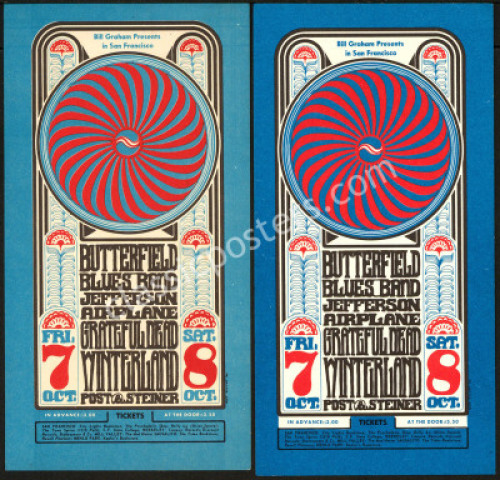 Two BG-30 Grateful Dead Handbills