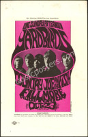 Scarce BG-33 The Yardbirds Thin Paper Handbill