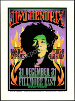 Jimi Hendrix Commemorative Poster for The Fillmore