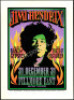 Jimi Hendrix Commemorative Poster for The Fillmore