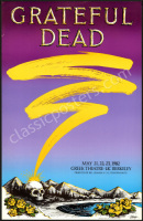 Beautiful 1982 Grateful Dead Greek Theater Poster