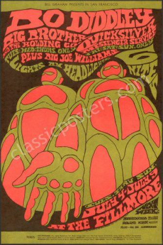 BG-71 Bo Diddley Fillmore Poster