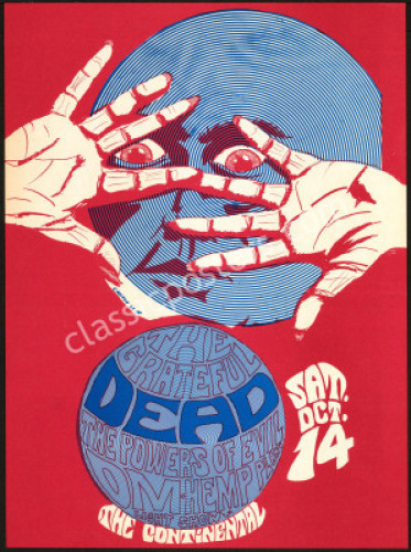 Stunning Grateful Dead Santa Clara Poster