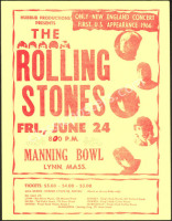 Rare 1966 Rolling Stones Handbill