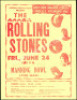 Rare 1966 Rolling Stones Handbill